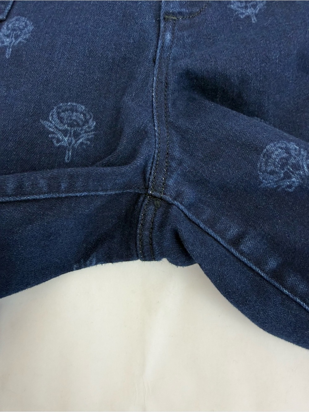Maeve X Anthropologie The Colette Cropped Wide-Leg Jeans Denim Floral Print - Picture 12 of 16